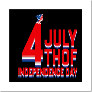 4th of july independece  day Posters and Art